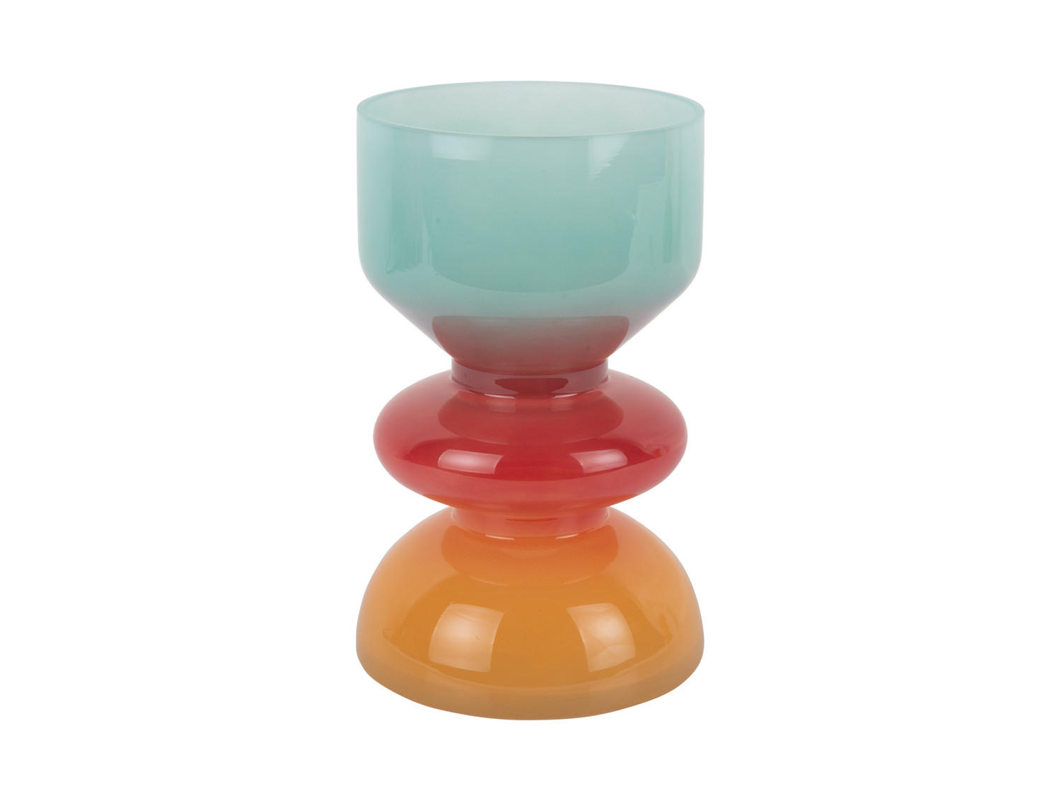 VASE Summer Vibes 12/12/20 cm - Multicolor, Glas (12.5/20cm) - Present Time