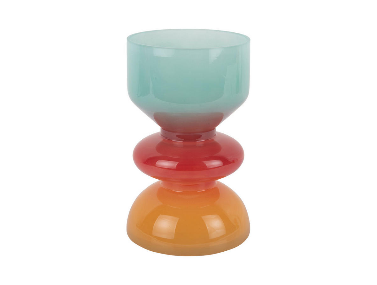 VASE Summer Vibes 12/12/20 cm - Multicolor, Glas (12.5/20cm) - Present Time