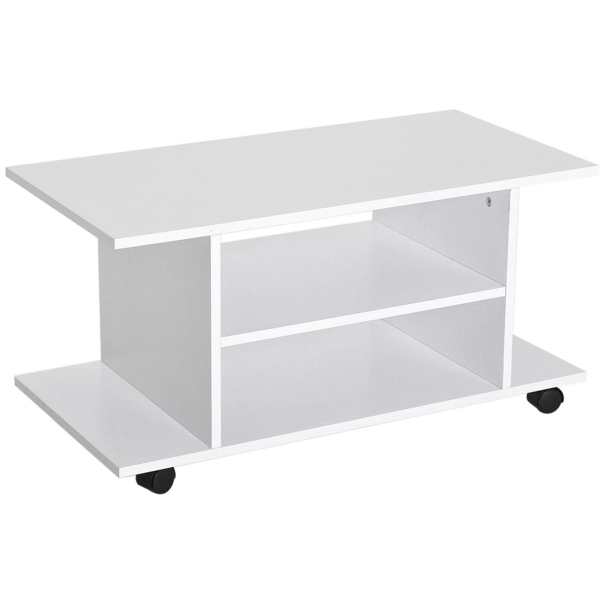 TV-MÖBEL Weiß 1 Stück - Weiß, Holzwerkstoff (80/40/40cm) - GiPP