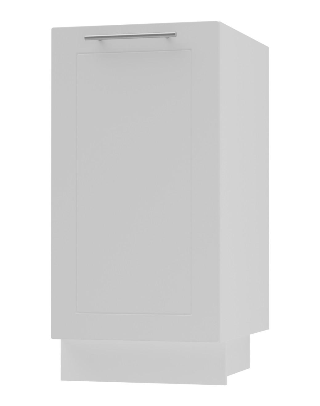 Feldmann-Wohnen Küchenunterschrank Weiß, Weiß 40x82x50 cm