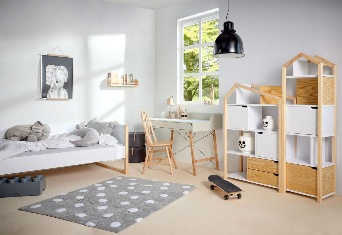 KINDERSCHREIBTISCH Lotta - Grün, Holzwerkstoff (120/76/60cm) - RAUMHIRSCH FURNITURE