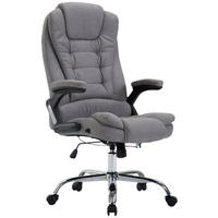 BÜROSTUHL Toronto, Stoff Grau - Grau, Textil/Metall (69/123/78cm) - TPFLiving