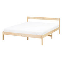 BETT mit Lattenrost 140/200 Kiefernholz Hellbraun Madone - Hellbraun/Braun, Holz (140/200cm) - Beliani