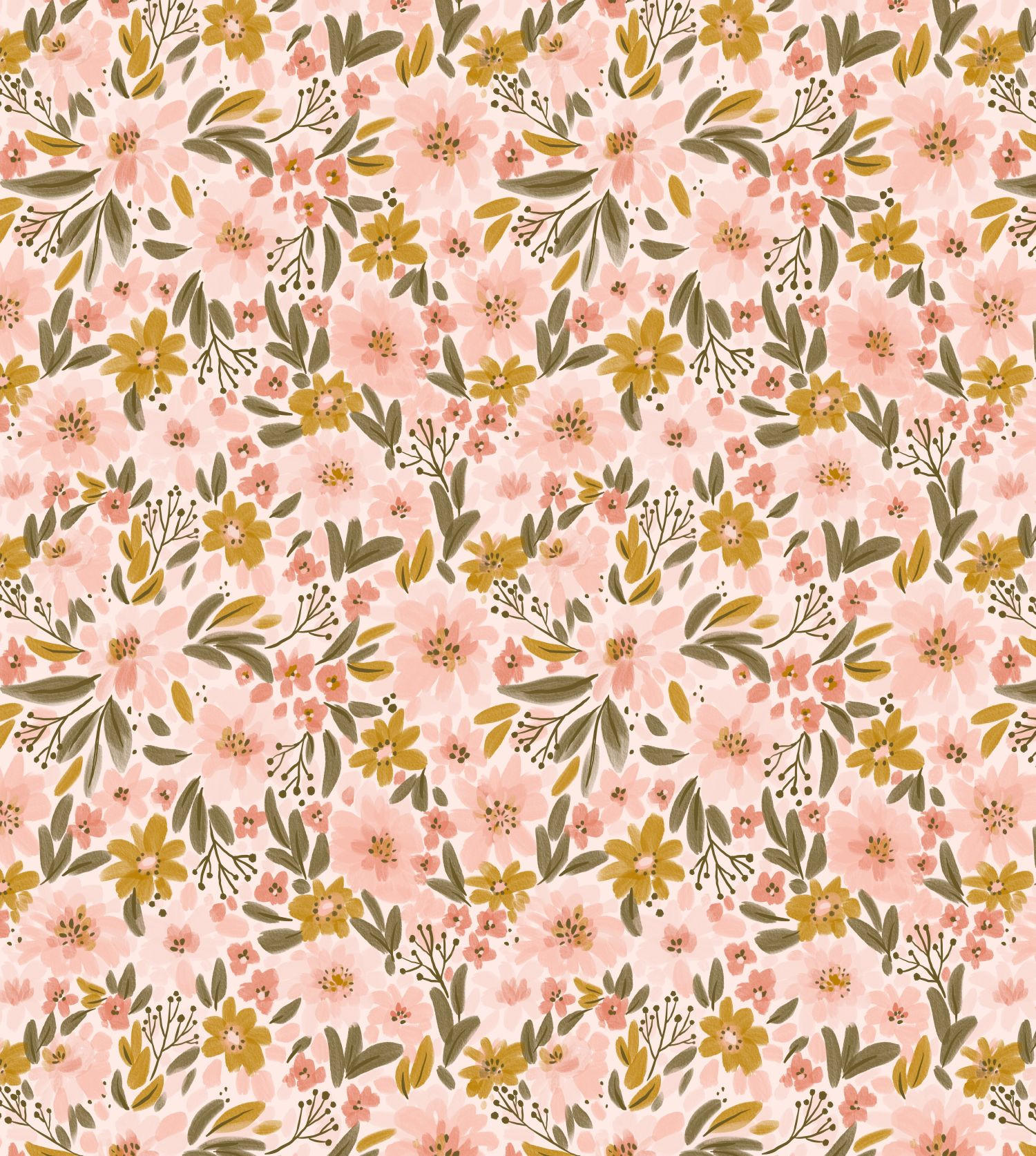 FOTOTAPETE Blumen 2.5 x 2.79 m - Pink, Papier (250/279cm) - ESTAhome