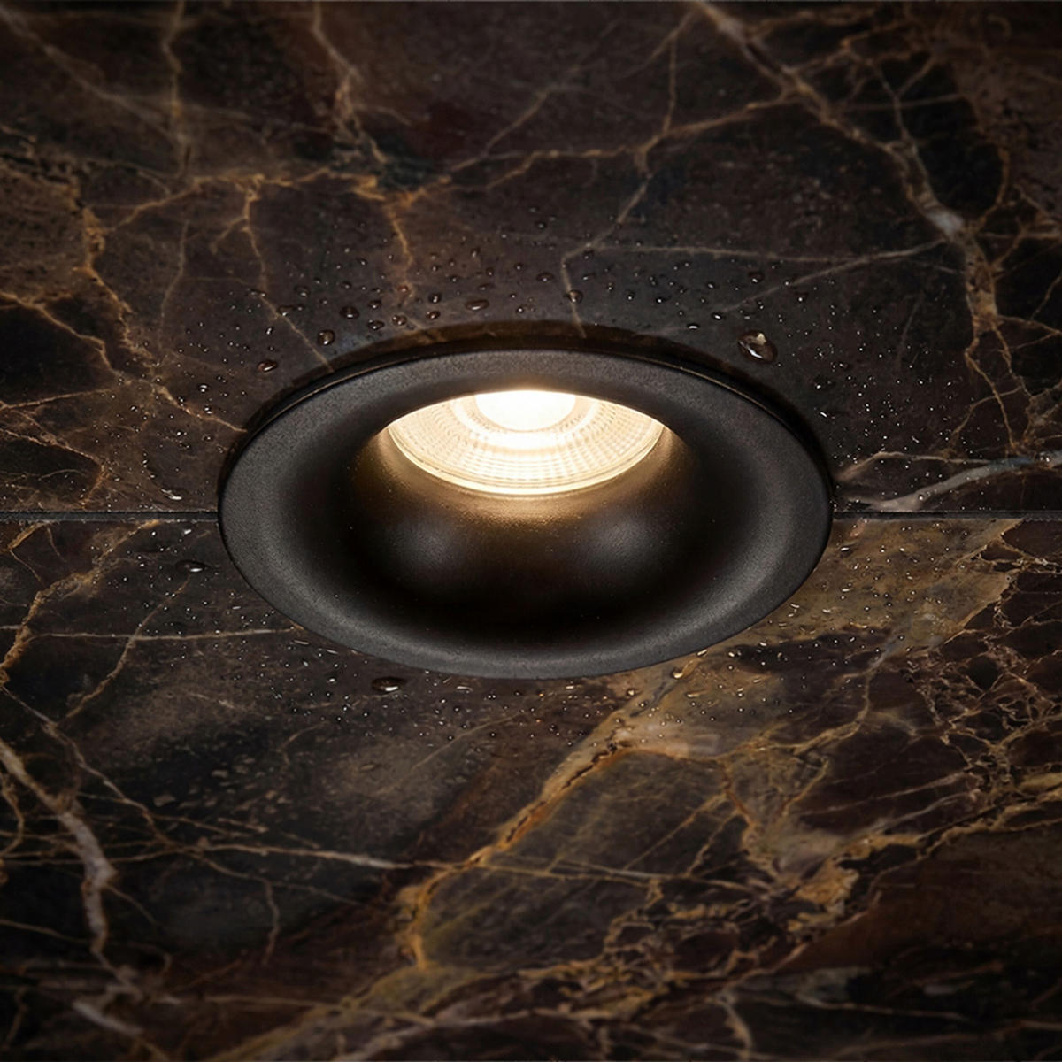 EINBAULEUCHTE ISLA Schwarz 7 W IP65 - Schwarz, Metall (85/85/12cm) - Rendl