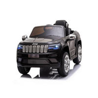 KINDER ELEKTROAUTO Jeep Grand Cherokee schwarz - Schwarz, Kunststoff (114/76/58cm) - TPFLiving