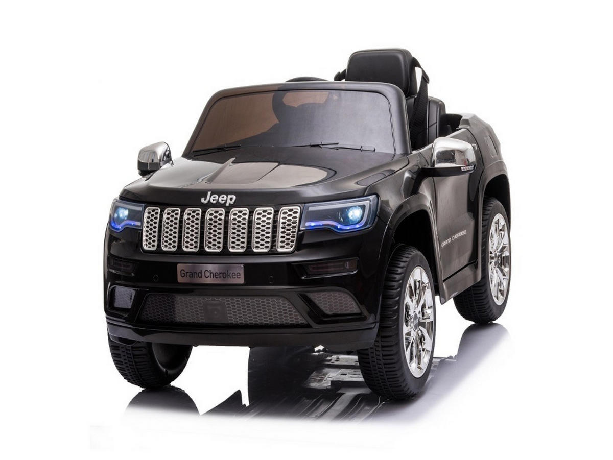 KINDER ELEKTROAUTO Jeep Grand Cherokee schwarz - Schwarz, Kunststoff (114/76/58cm) - TPFLiving