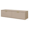 TV-LOWBOARD Senna 140 - Kaschmir/Goldfarben, Holzwerkstoff/Metall (140/35/33cm) - MIRJAN24