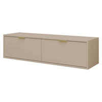 TV-LOWBOARD Senna 140 - Kaschmir/Goldfarben, Holzwerkstoff/Metall (140/35/33cm) - MIRJAN24