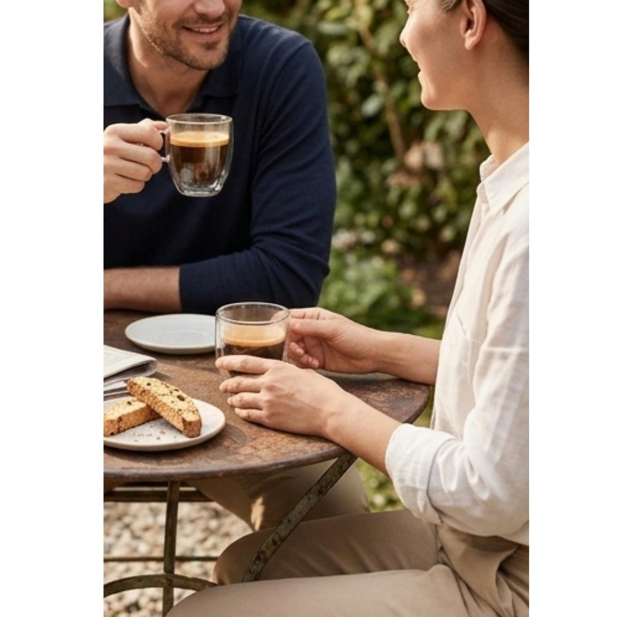 ESPRESSOGLÄSER Klasique Doppelwandig 100 ml – 6er Set Thermogläser Borosilikat, Schwebeeffekt, Hitzebeständig, Spülmaschinenfest - Transparent, Glas (0.1L) - JUNG