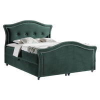 BOXBETT Bedran Lux - Hellgrün, Holz (200/200cm) - MIRJAN24