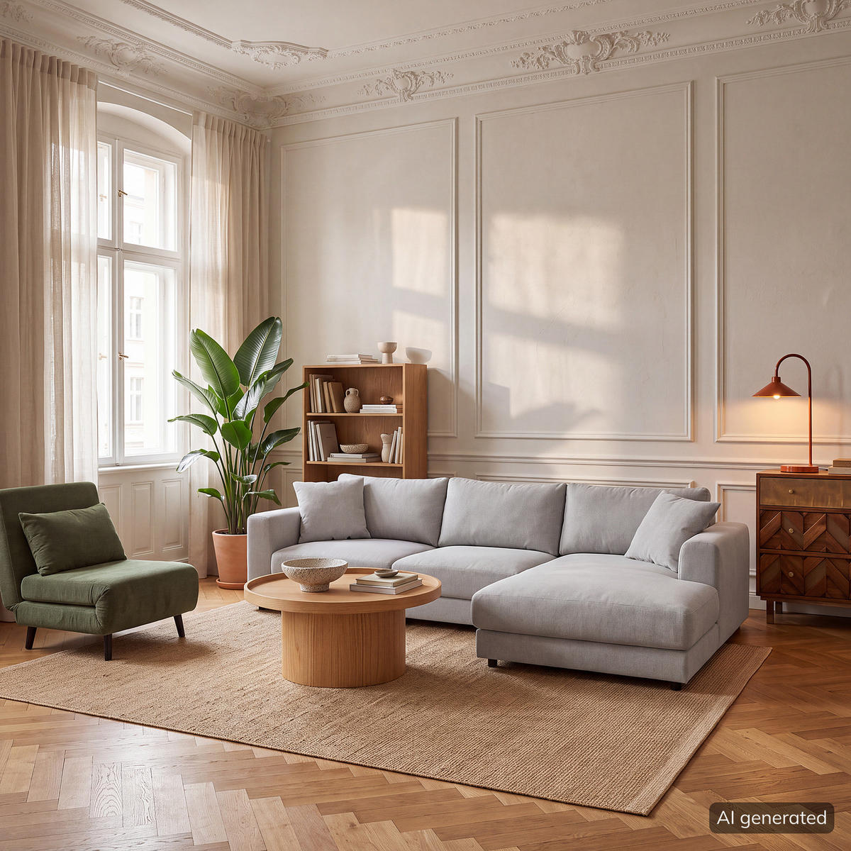 ECKSOFA mit Longchair - Schwarz/Grau, Holz/Kunststoff (286/183cm) - home24
