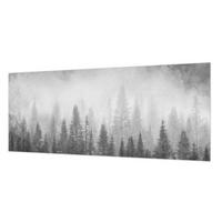 FOTOTAPETE 250x104 cm - Waldnebel - Grau, Textil (250/104cm) - Wallfluent
