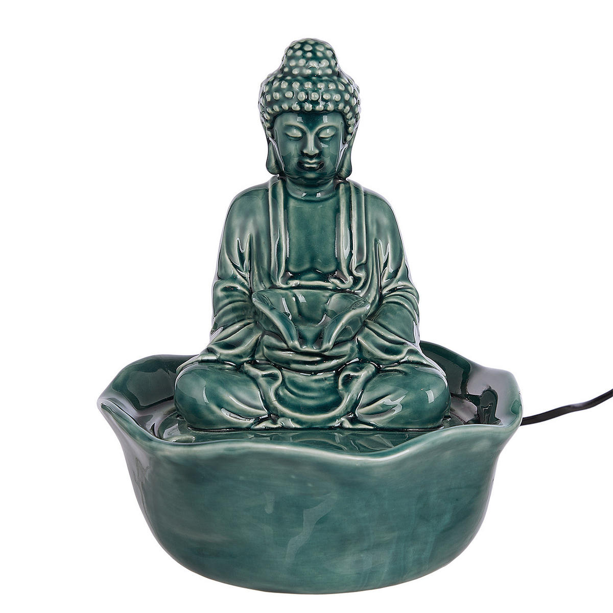 TISCHBRUNNEN Balance - Grün, Keramik (21/24/21cm) - Butlers