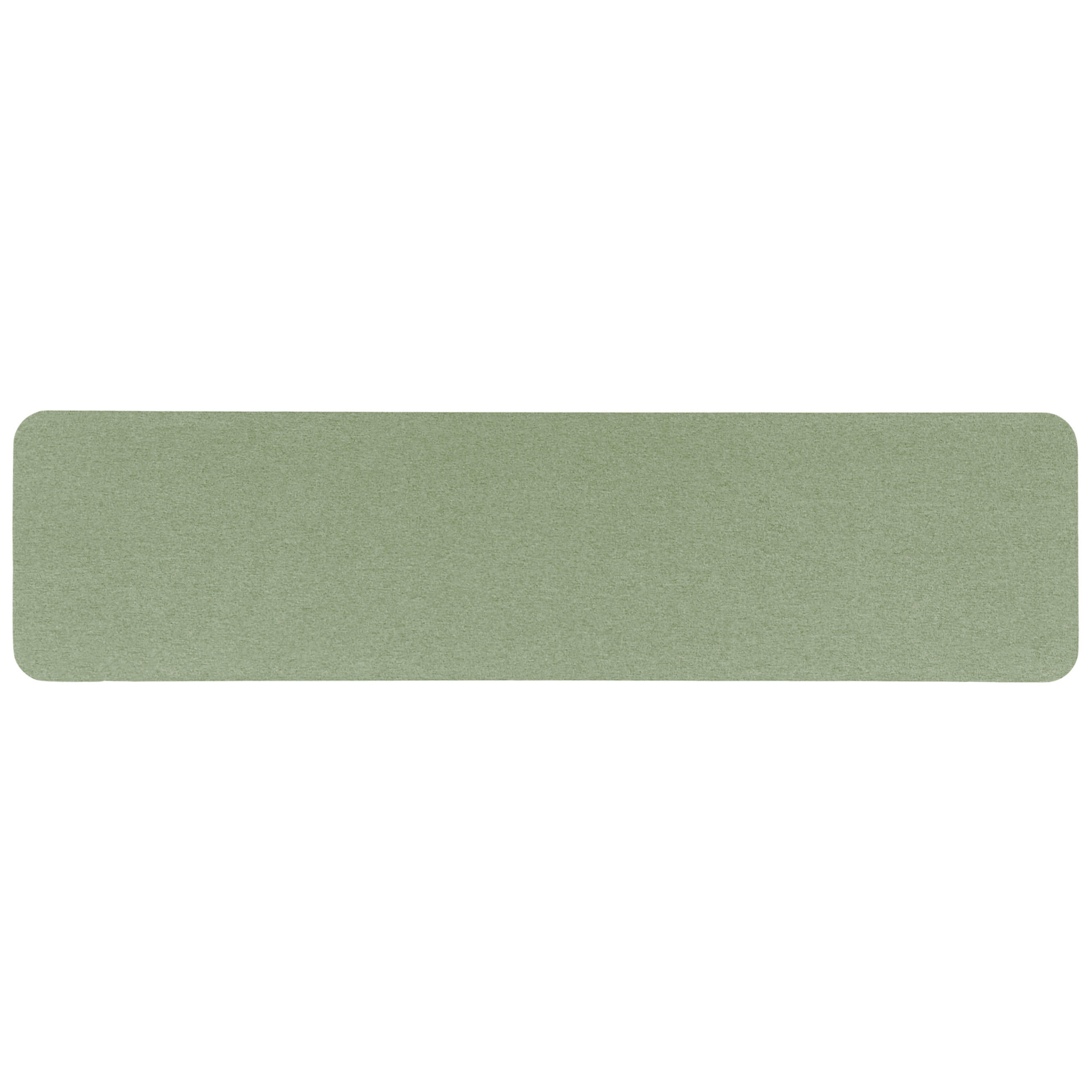 SCHREIBTISCHTRENNWAND 180 x 40 cm Hellgrün Wally - Grün, Textil (180/40/2cm) - Beliani