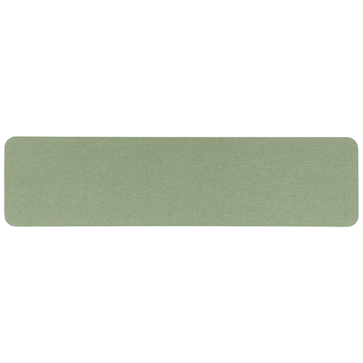 SCHREIBTISCHTRENNWAND 180 x 40 cm Hellgrün Wally - Grün, Textil (180/40/2cm) - Beliani
