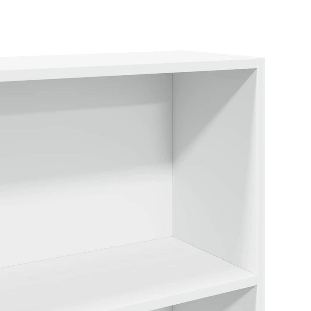 BÜCHERREGAL Weiss 80/24/176 Cm Holzwerkstoff - Weiß, Holzwerkstoff (24/176/80cm) - vidaXL