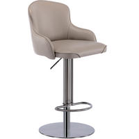 BARHOCKER drehbar höhenverstellbar 57,9-83,1 cm Edelstahl Grey - Grau, Metall (52.5/116/52.5cm) - Meubliv