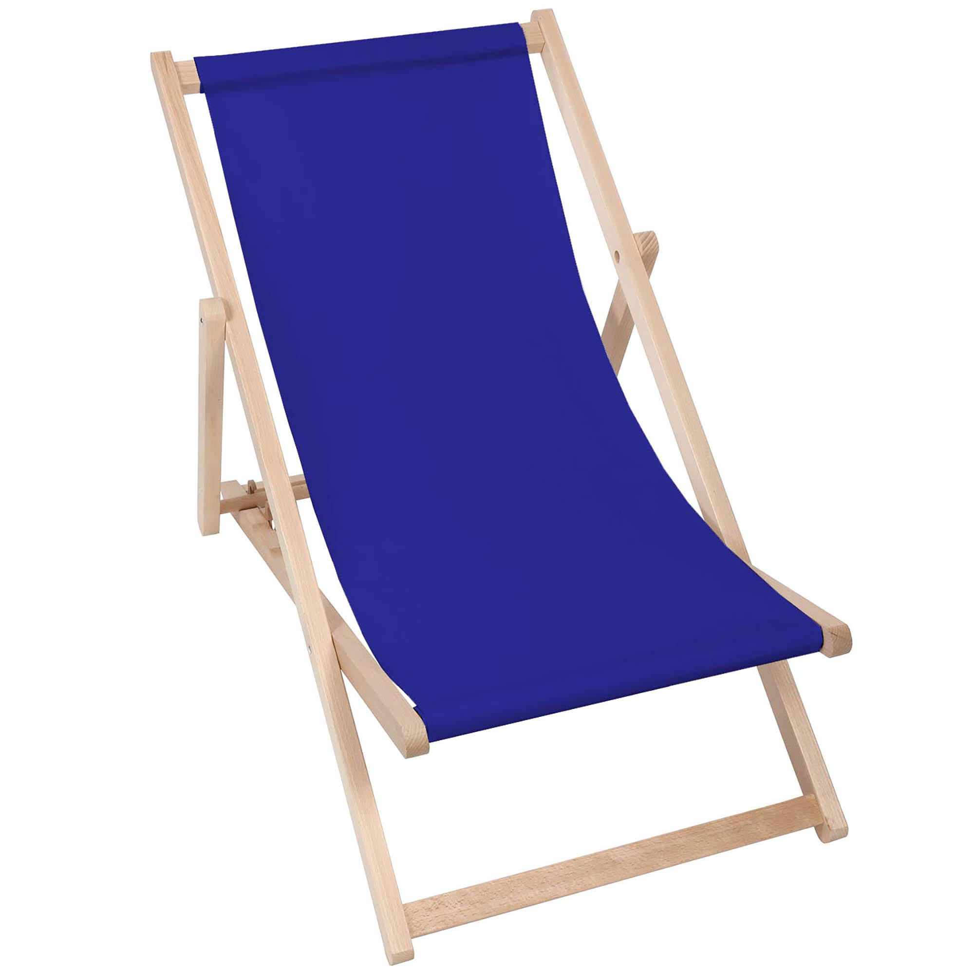 HOLZLIEGESTUHL klappbar Buchenholz Royal M - Dunkelblau, Holz (54/85/92cm) - Dreamroots