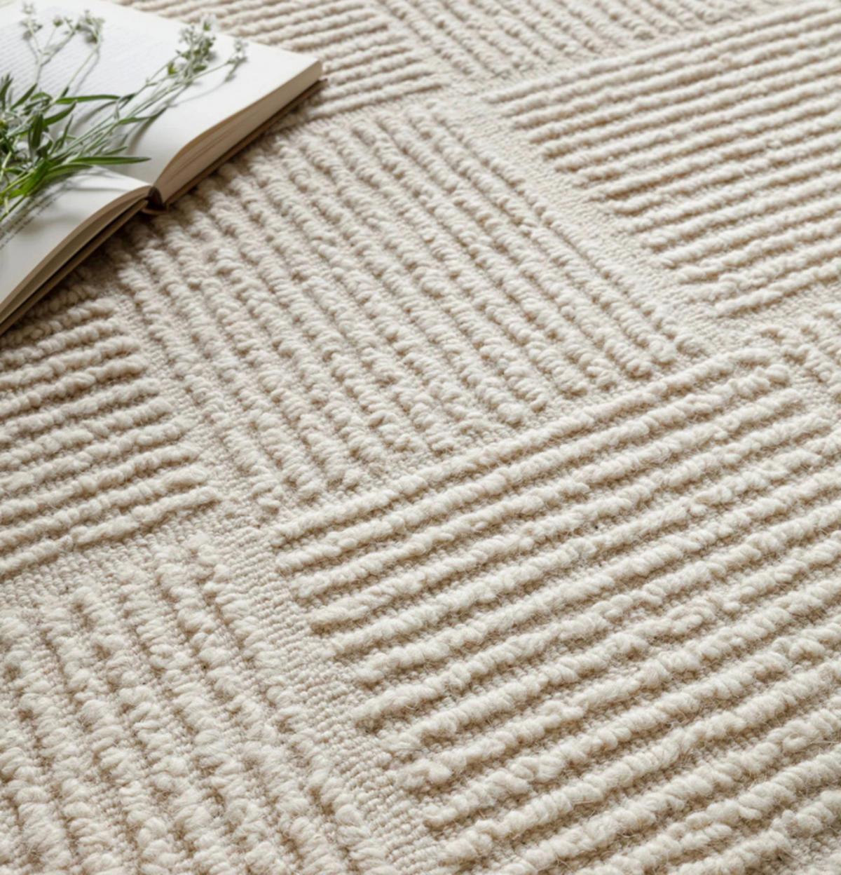 TEPPICH handgetuftet CLIMAX Weiß 120 x 170 cm - Weiß, Naturmaterialien (120/170cm) - Novatrend