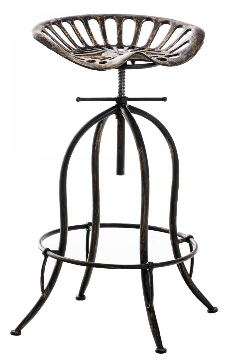 BARHOCKER Metall bronze - Bronzefarben, Metall (43/74/43cm) - CLP
