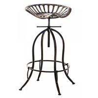 BARHOCKER Metall bronze - Bronzefarben, Metall (43/74/43cm) - CLP