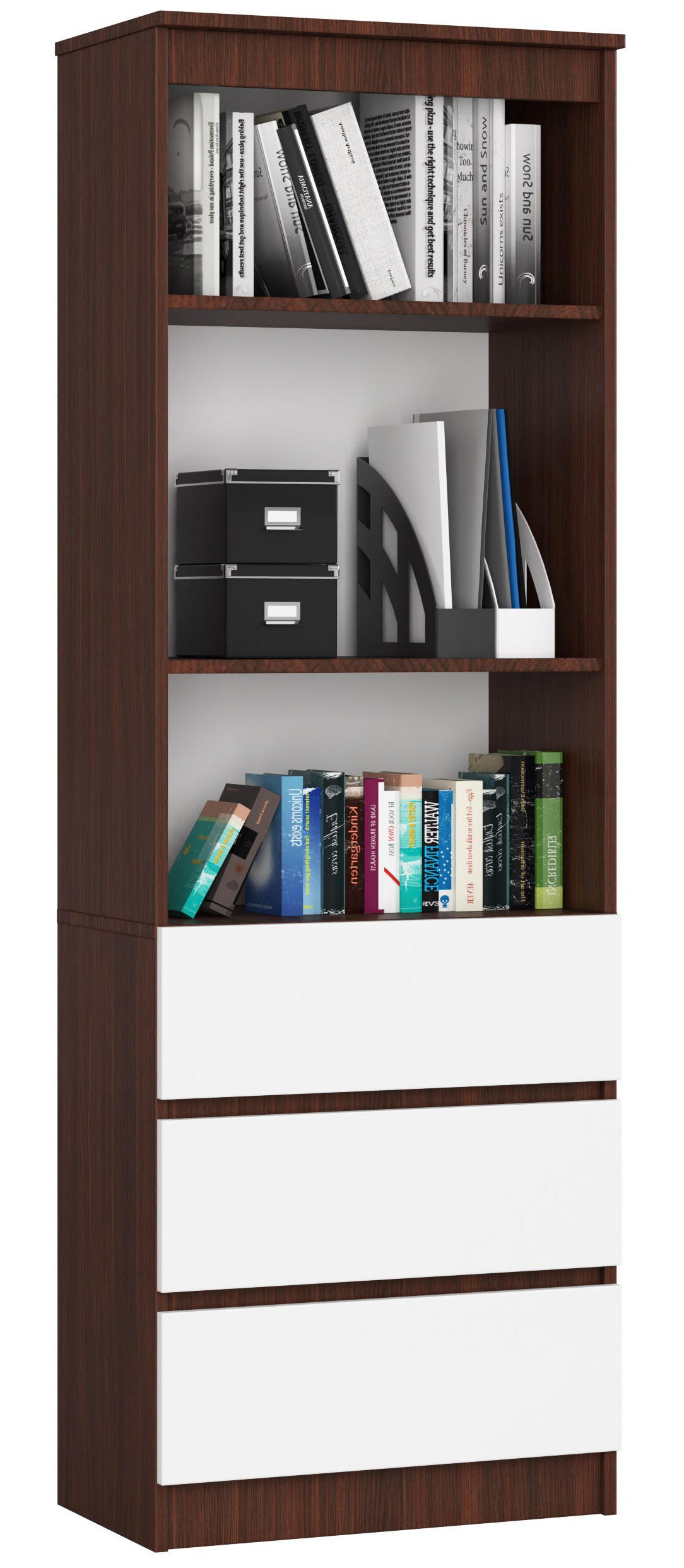 Akord Mehrzweckschrank Wenge, Weiß 60x180x35 cm