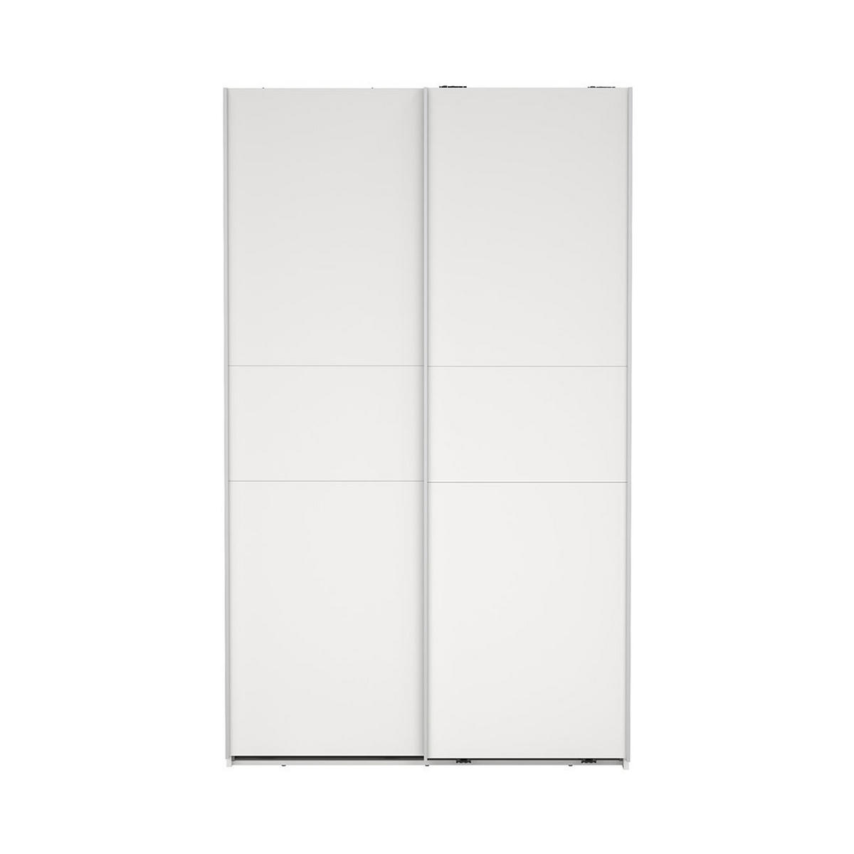 SCHIEBETÜRENSCHRANK, Como, Weiß, Holzwerkstoff, 119 x 67 x 201 cm - Weiß, Holzwerkstoff (119/201/67cm) - ebuy24