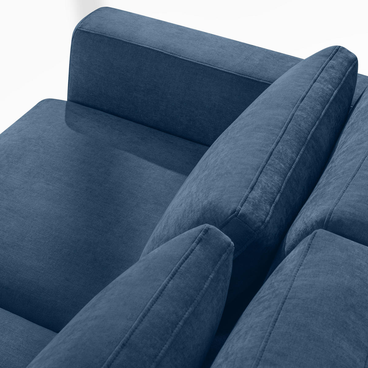 ECKSOFA rechts VERUS - Dunkelblau, Holz/Holzwerkstoff (297/248cm) - KONSIMO®