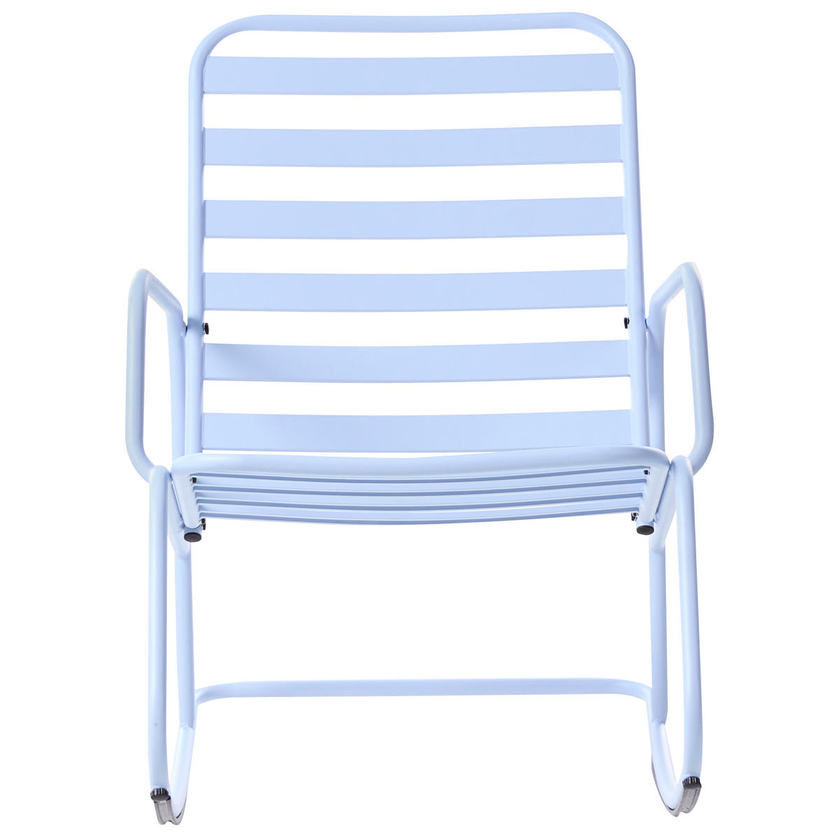 GARTEN-SCHAUKELSTUHL Hellblau Turi - Blau, Metall (66/92/96cm) - Beliani