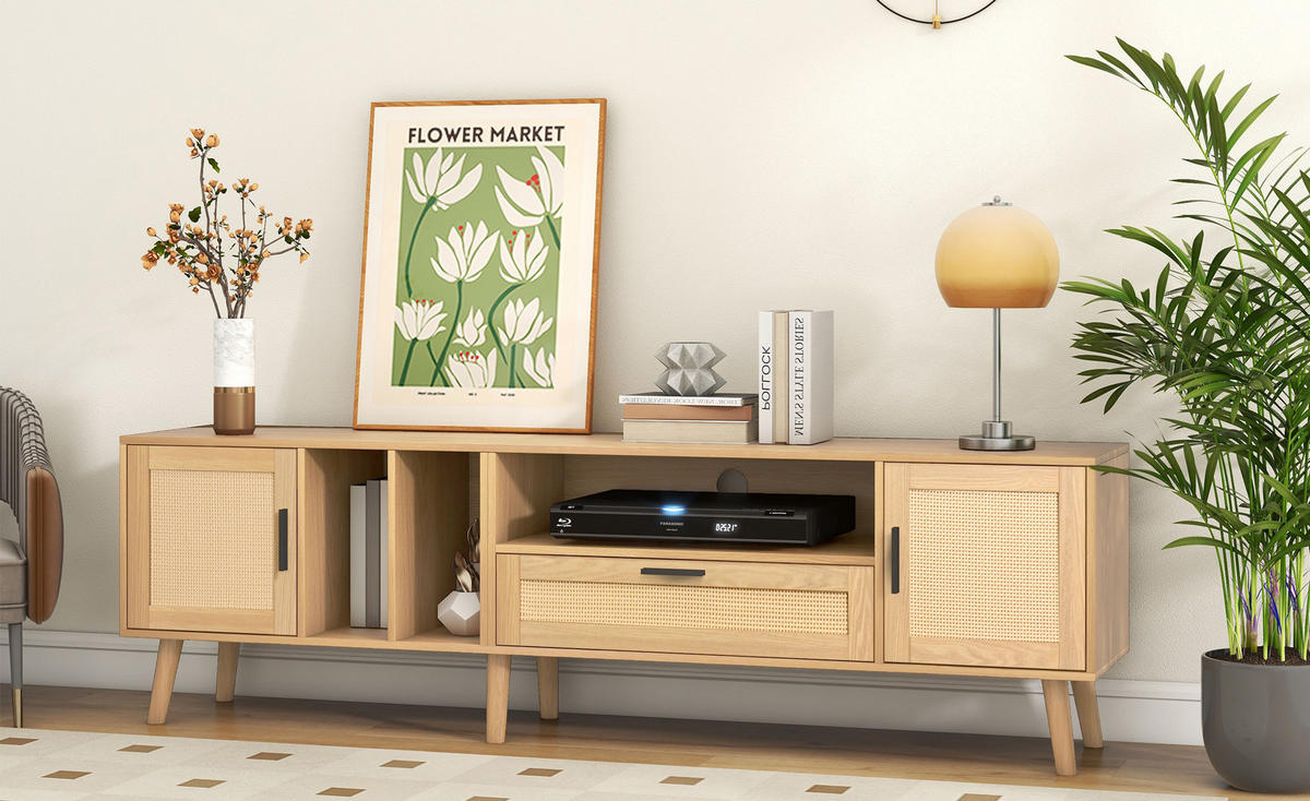 SIDEBOARD in Holzoptik 180/40/54 cm - Hellbraun, Holzwerkstoff (40/54/180cm) - Urban Meuble