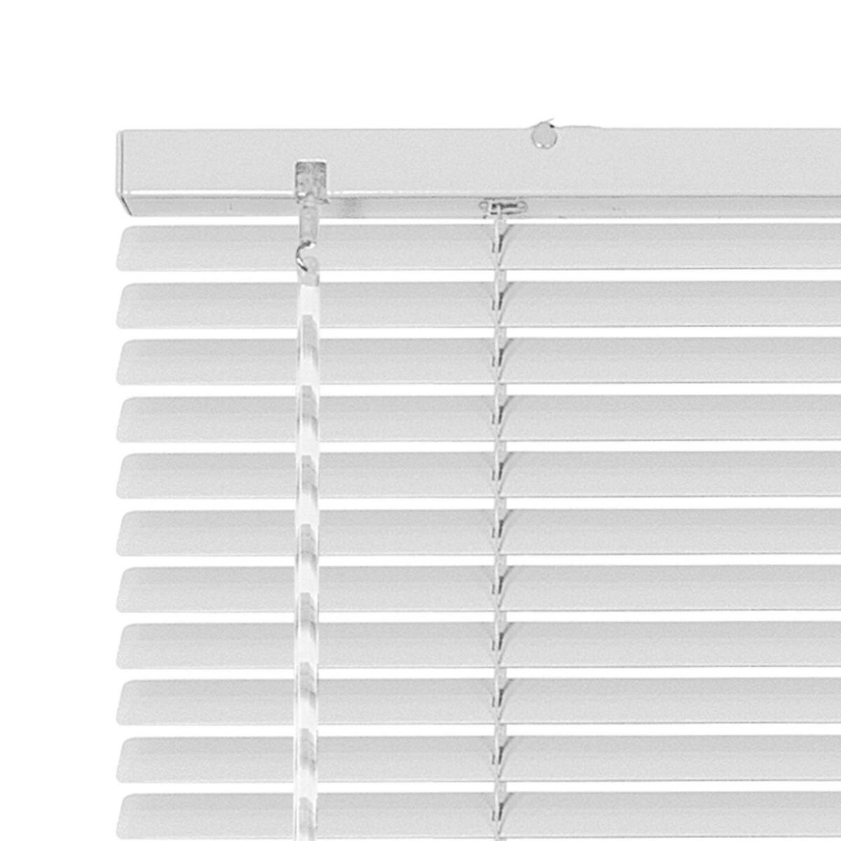 JALOUSIE venetianische mit weißer Zugschnu 105x250 - Weiß, Metall (105/250cm) - STORESDECO