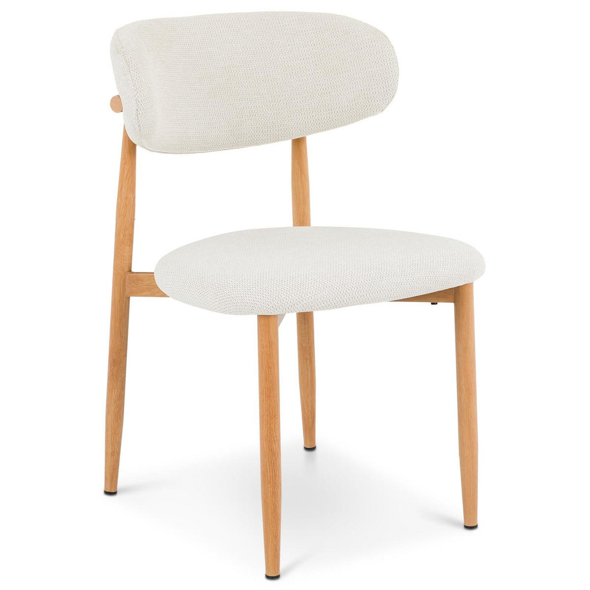 ESSZIMMERSTUHL ARIEL 2er-Set cremeweiß - Creme, Textil (49/79/48cm) - IDIMEX