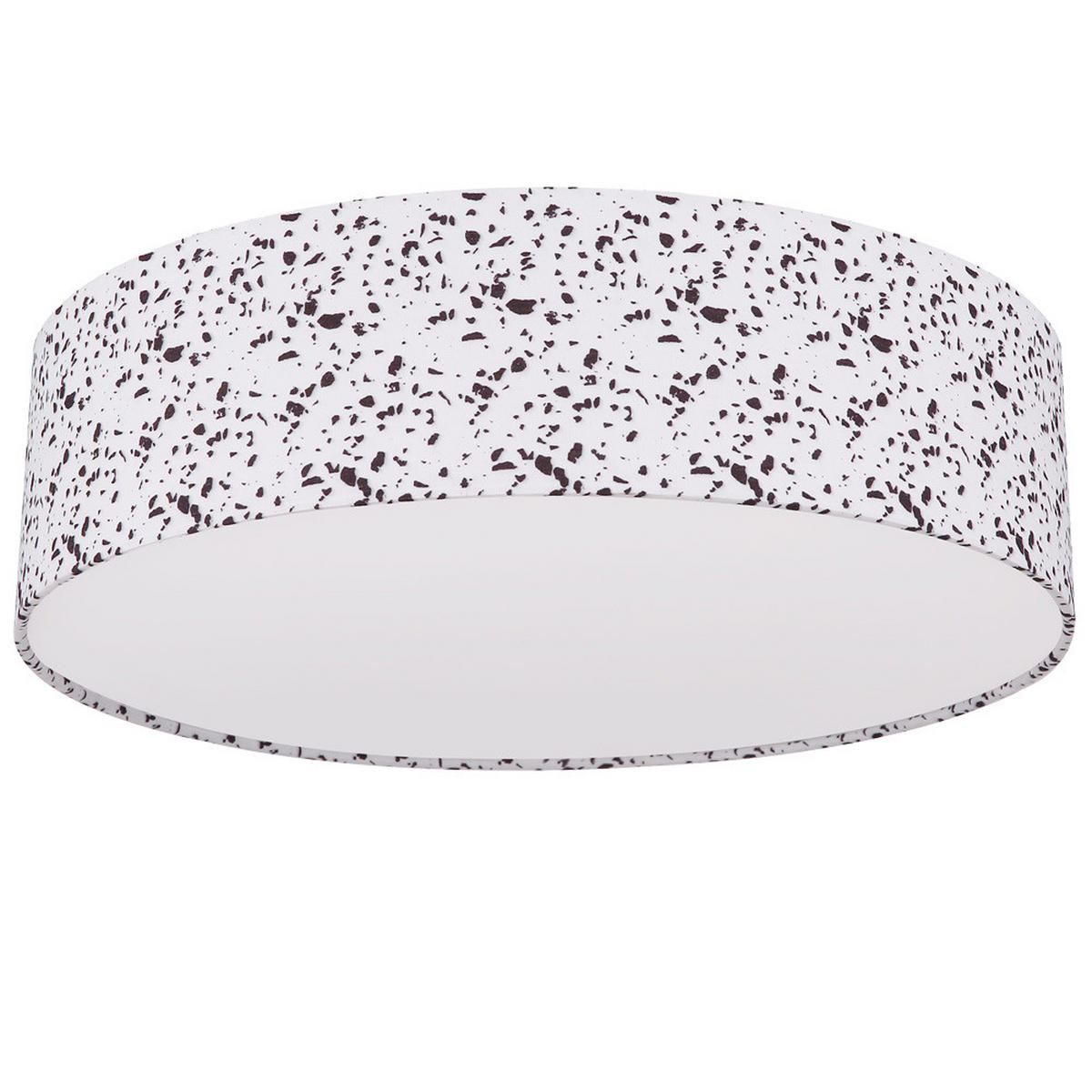 DECKENLEUCHTE VARIOS Weiß Terrazzo-Mosaik Optik - Weiß, Metall (38/38/10cm) - Globo Lighting