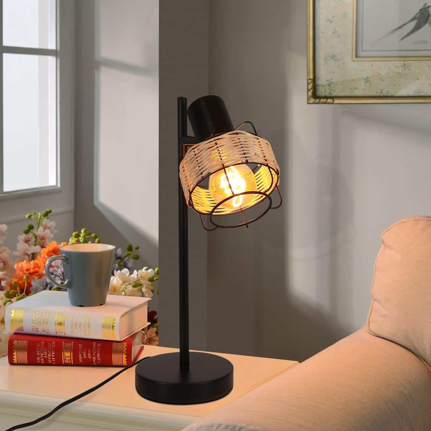 Thumbnail - Nettlife Tischleuchte, Schwarz, Metall, 14x38x14 cm, Lampen & Leuchten, Innenbeleuchtung, Tischlampen, Tischlampen