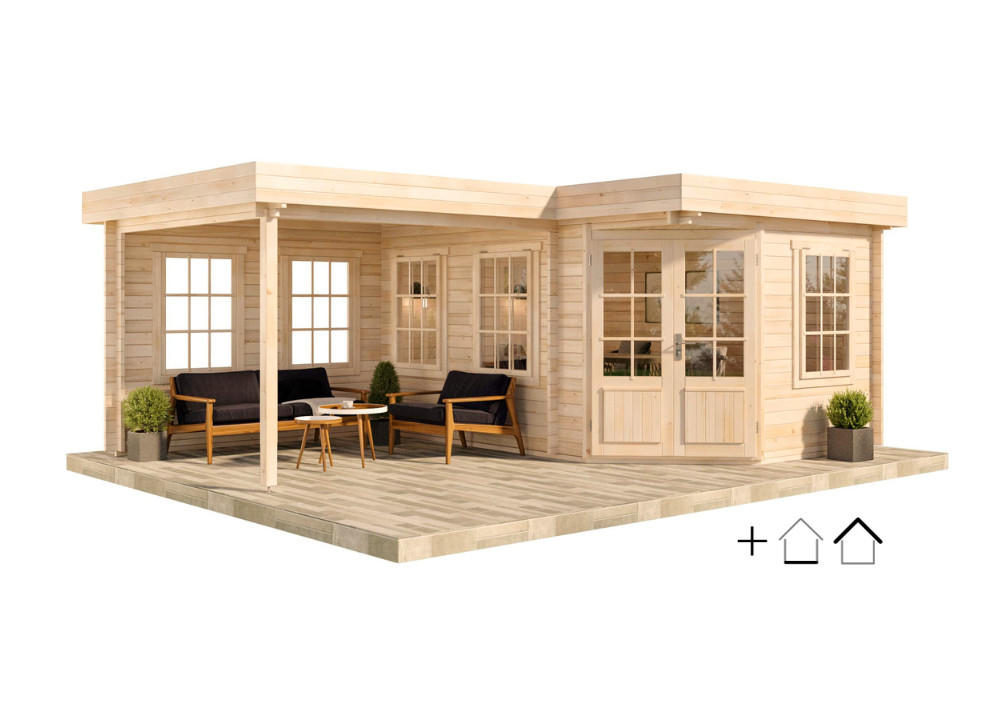 Alpholz Gartenhaus Pinien 618x228x462 cm