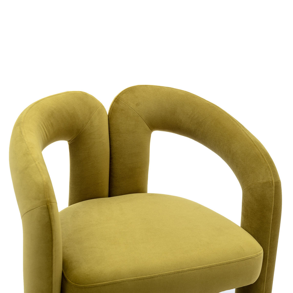 ESSZIMMERSTUHL 2er-Set Samt Sessel Modernes Design Holzbeine - Olivgrün, Textil (64/71/50.5cm) - Urban Meuble