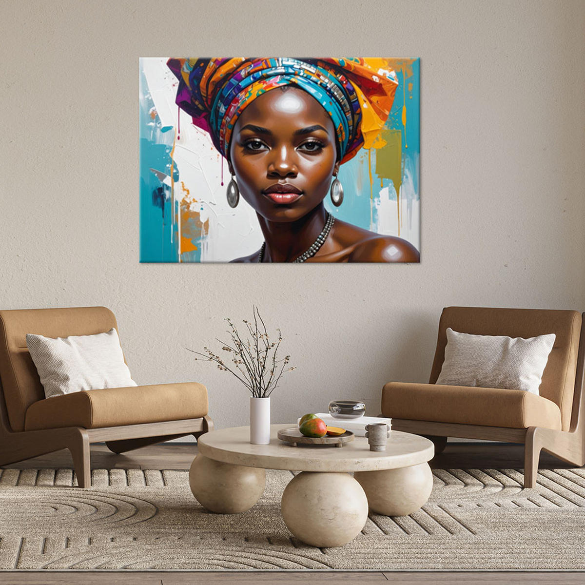 LEINWANDBILD Menschen & Charaktere 100x70cm - Multicolor, Textil (100/70cm) - Feeby