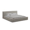 POLSTERBETT mit Bettkasten und Lattenrost 220x240 Beige - Beige/Schwarz, Kunststoff/Textil (180/200cm) - Makamii