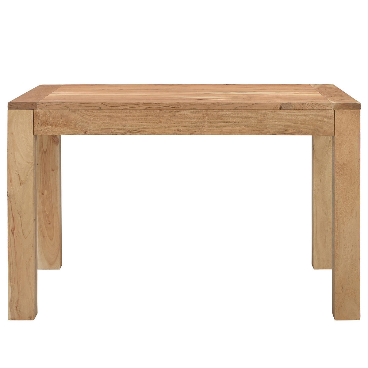 AUSZIEHBARER MASSIVHOLZESSTISCH - Ausziehbar - Akazie - Braun, Holz (80/120/76cm) - home24