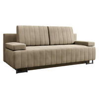 SCHLAFSOFA Laguna - Beige/Schwarz, Holz/Textil (200/90/90cm) - MIRJAN24