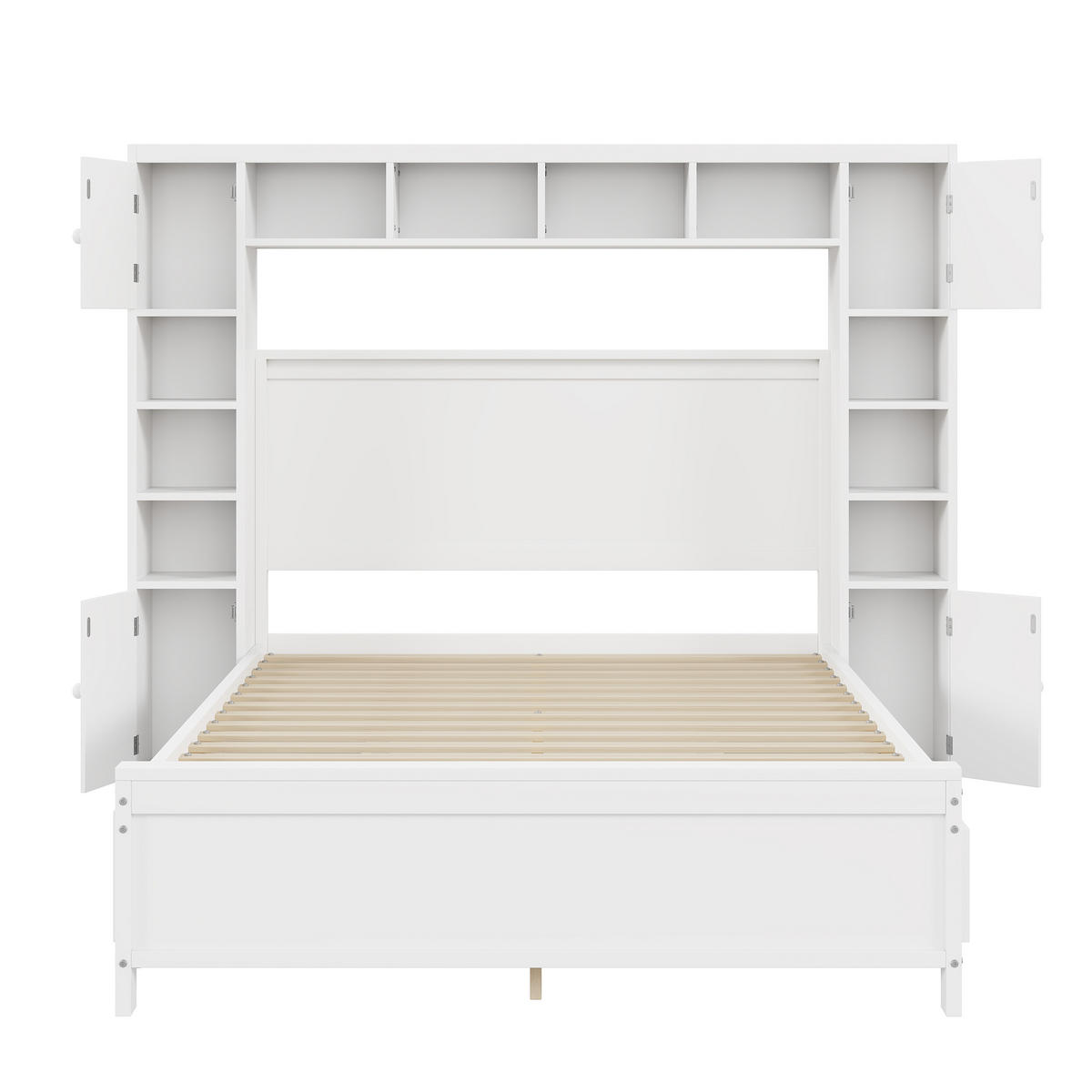 BETT 140x200 cm Schubladen weiß - Weiß, Holz (140/200cm) - LEBENLANG