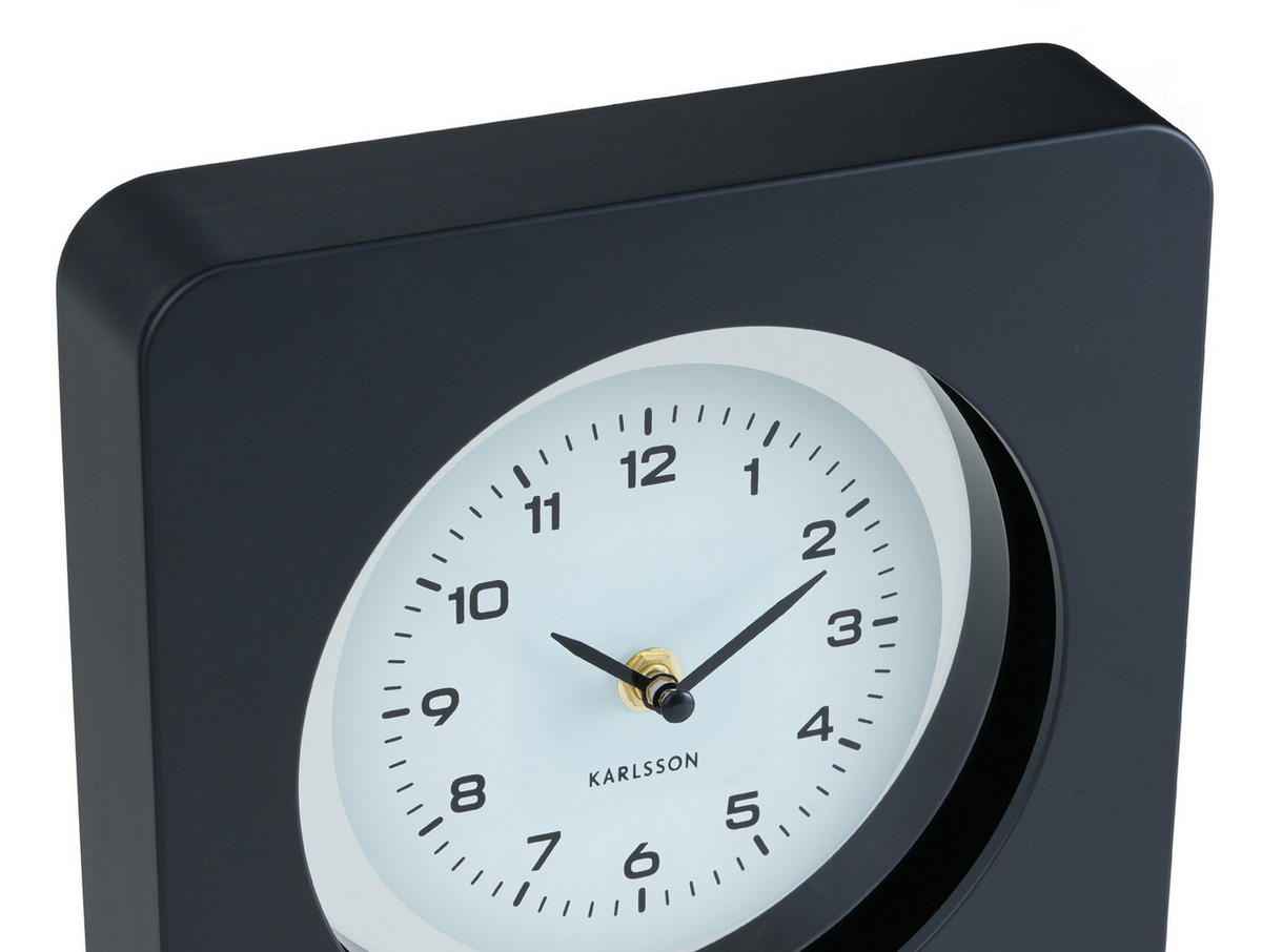 WANDUHR New Vintage Ø22 cm - Schwarz, Kunststoff (22/4.4/22cm) - Karlsson