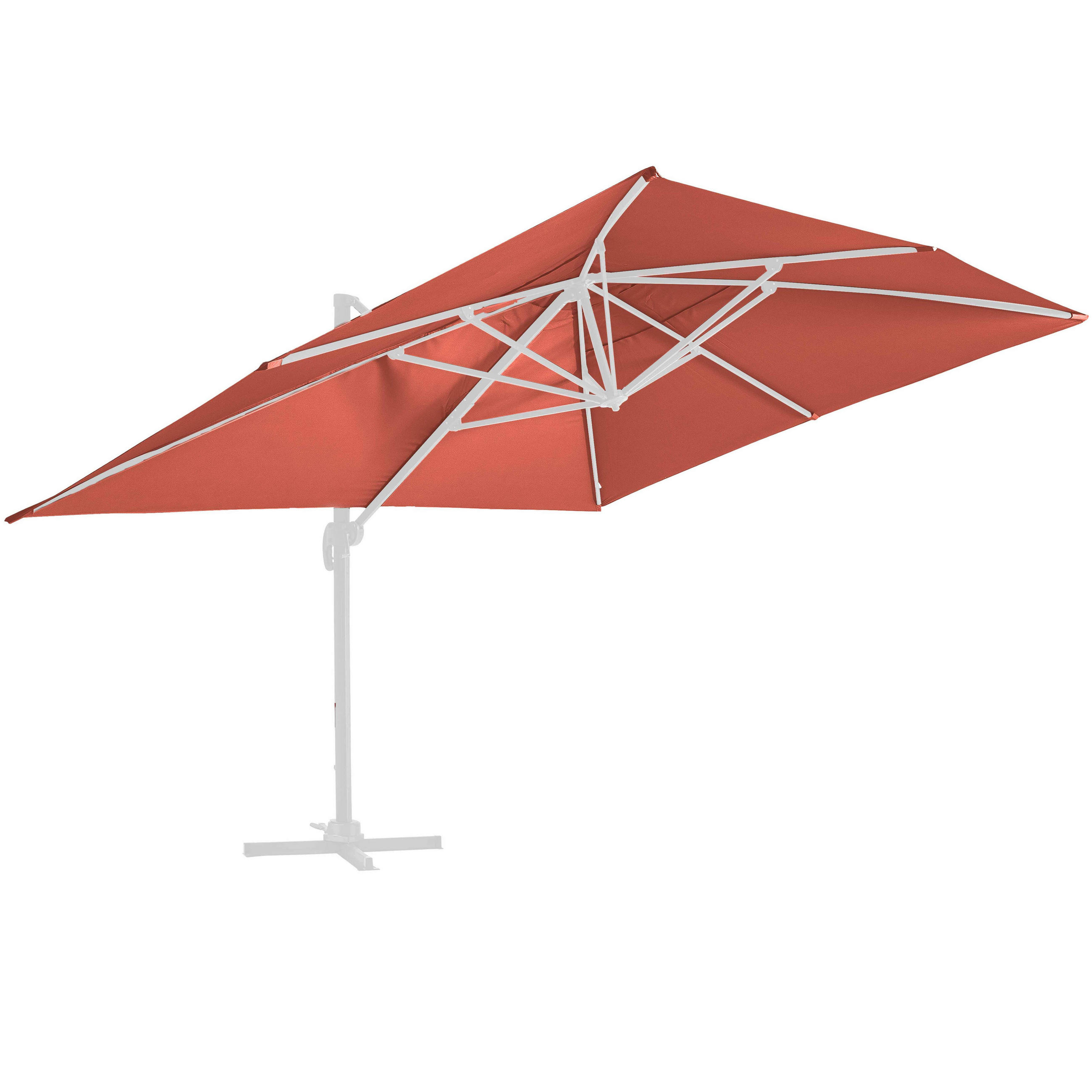 SONNENSCHIRMSTOFF, Terrakotta - Rot, Textil (400/300cm) - Oviala