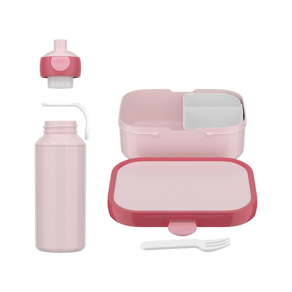 LUNCHSET Campus Cool Pink 2er Set - Pink, Kunststoff (1/1/1cm) - Mepal