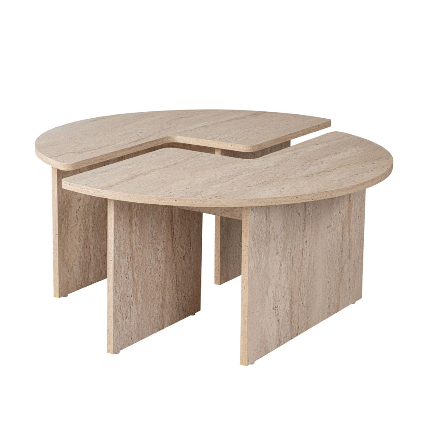 COUCHTISCH Apix Weiß - Weiß, Holz (90/90/41cm) - Concept Usine