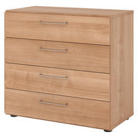 SCHUBLADENSCHRANK - 4 Schübe 42/80/74,8 cm in Nussbaumfarben - Nussbaumfarben, Holzwerkstoff (80/74.8/42cm) - bümö