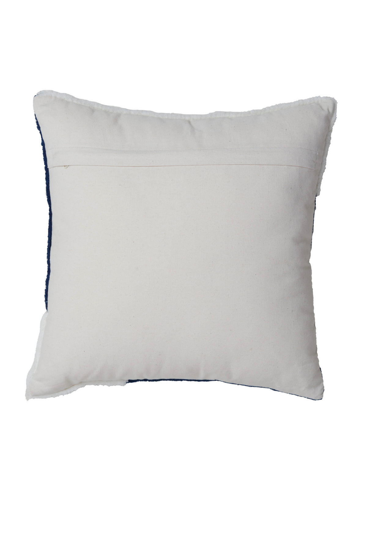 DEKOKISSEN Rejas Blau 45/45/10 cm - Blau, Textil (45/45cm) - Light & Living