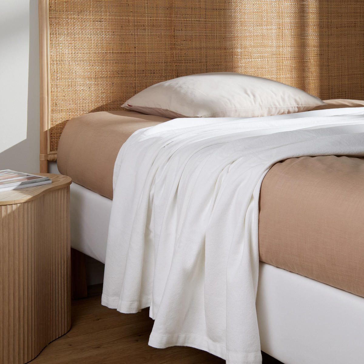 BAUMWOLLBETTDECKE Taromina - Ecru, Textil (200/220cm) - home&you