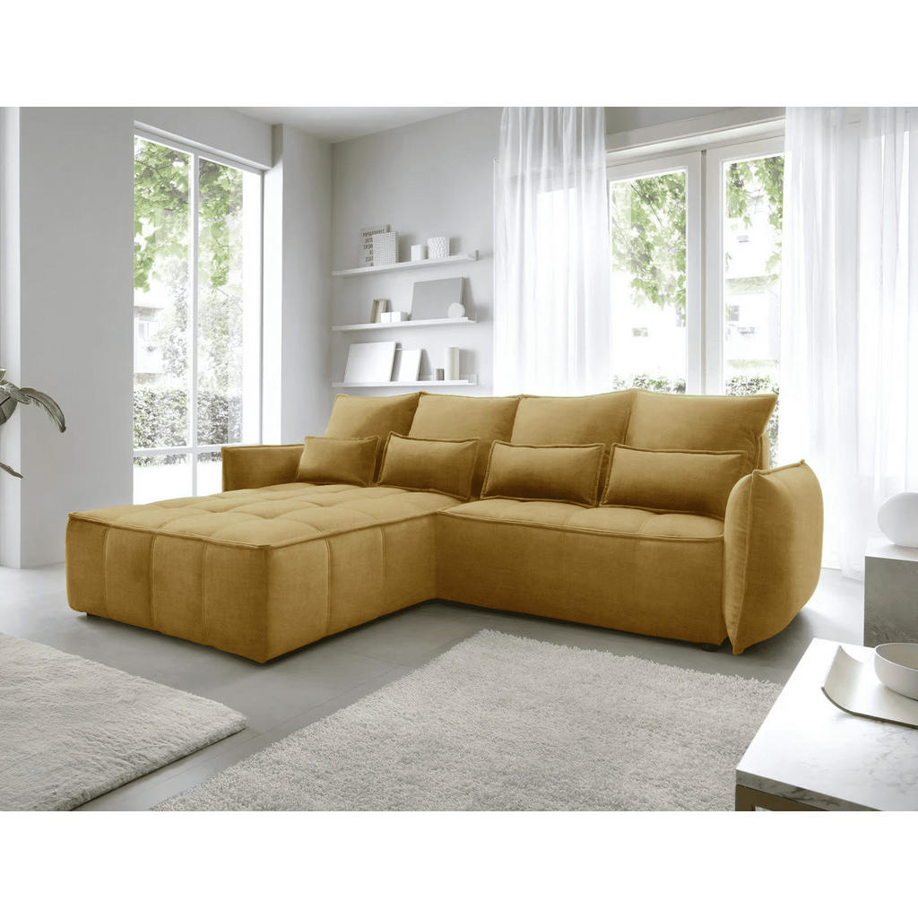 Thumbnail - Eltap Ecksofa, Gelb, Textil, 4-Sitzer, L-Form,L-Form, 265x196 cm, Wohnzimmer, Sofas & Couches, Wohnlandschaften, Ecksofa...